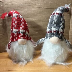 Plaid Gnome Decor Set